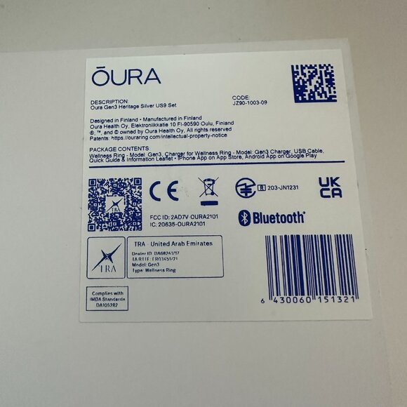 Oura Ring 3 - Size 9 in Heritage Silver - Picture 10 of 11